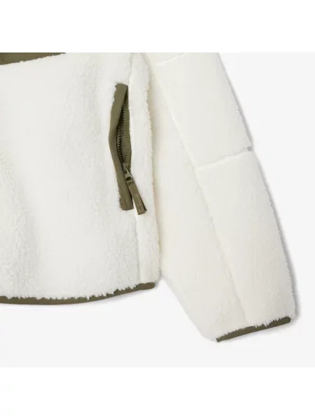 Lacoste Kurtka Z Zamkiem Z Blokadą Koloru Regular Fit biała