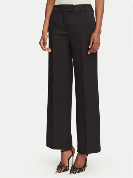Marella Spodnie materiałowe Emme by Marella Ghinea Straight Fit czarny