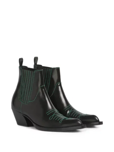 Botine Marni din piele negru