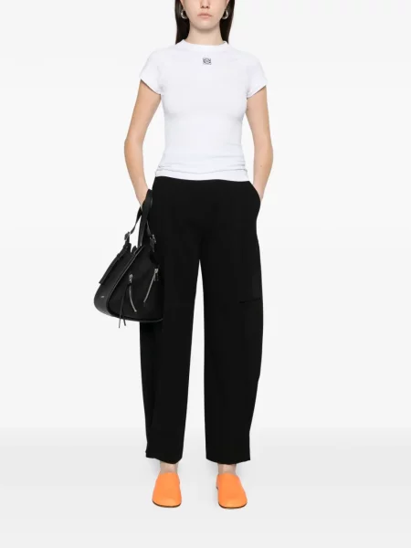 Tricou Loewe cu broderie alb