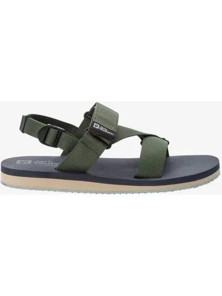 Sandały Jack Wolfskin Urban Entdeckung Belt ciemnozielone zielone