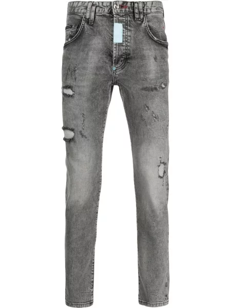 Blugi skinny Philipp Plein zdrențuiți skinny fit
