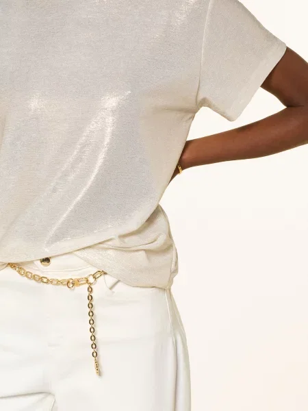 Maje Koszulka Tamo gold