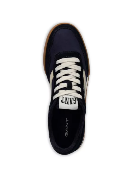 Ριγέ sneakers Gant με κορδόνια με δαντέλα μπλε
