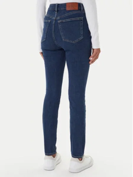 Calvin Klein Jeans Džinsai Tamsiai Skinny Fit mėlyna