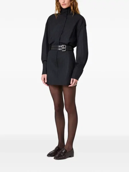 Cu centură rochie mini Nicholas albastru