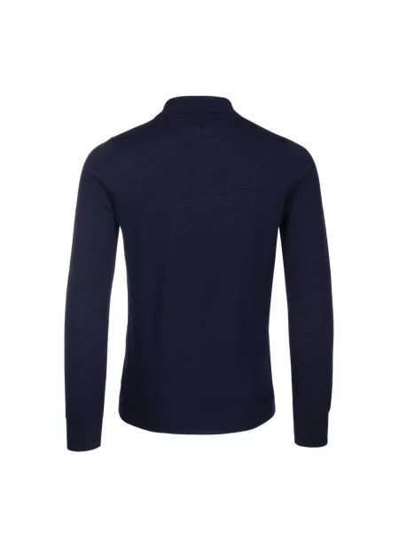 Sweter Armani z długim rękawem niebieski
