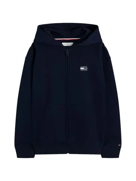 Bluza z kapturem dziecięca Tommy Hilfiger niebieska