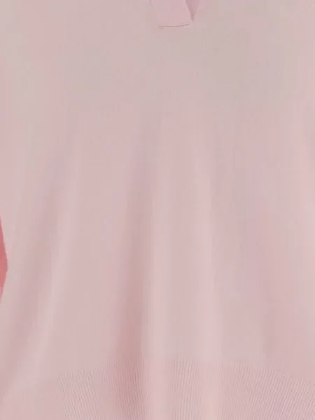 Pulover Arch4 cu decolteu în V roz