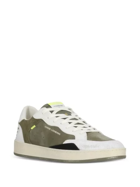 Bőr sneaker Crime London autogrammal zöld