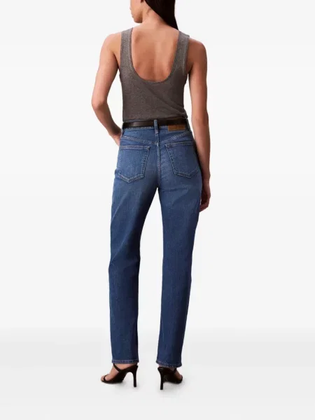Blugi Calvin Klein Jeans cu autograf albastru
