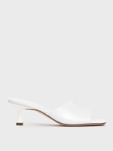 Шкіряні мюлі Sandro білі