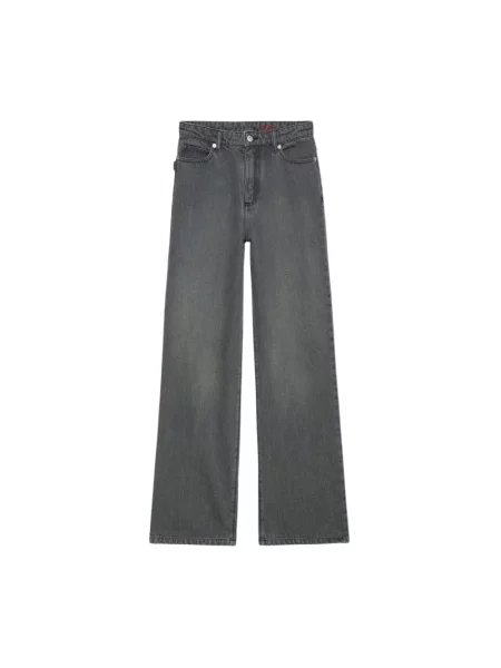 Jeansy Zadig & Voltaire z wysoką talią szare