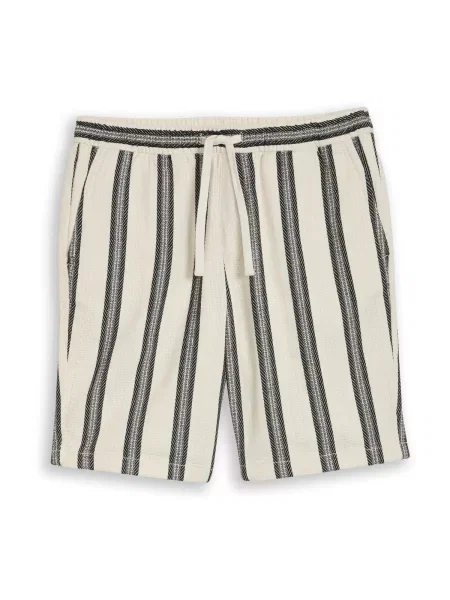 TOM TAILOR DENIM Pantaloni negru / murdar alb