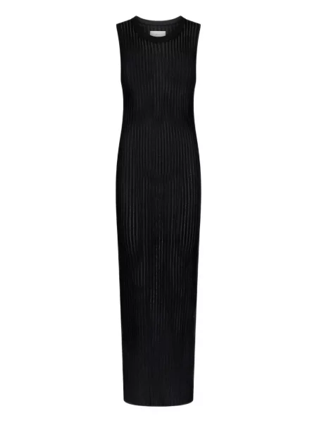 Maxi rochie maxi Loulou De Saison transparente de costum negru