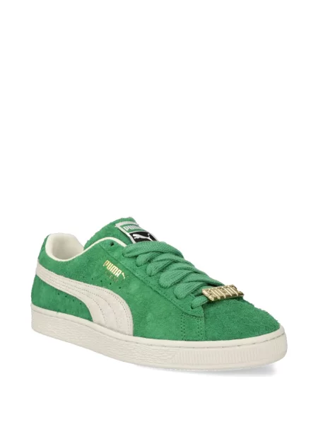 Sneakerși Puma Suede din piele de căprioară verde