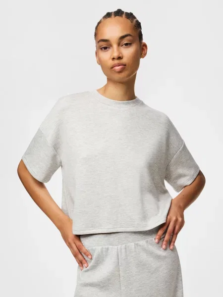 PIECES Tricou PCPolly' gri