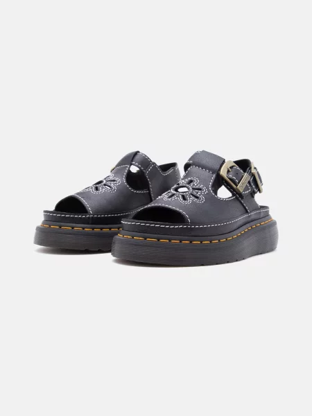 Dr. Martens Sandále Dunnet Flower čierna biela