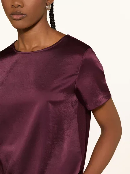 Weekend Max Mara Bluzka Zona Z Mieszanki Materiałów rot