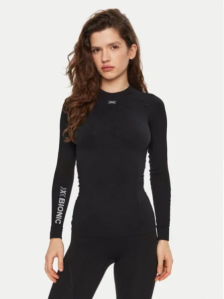 Női thermo hosszú ujjú felső X-Bionic Energy Accumulator opal black/arctic white. Méret: XS fehér
