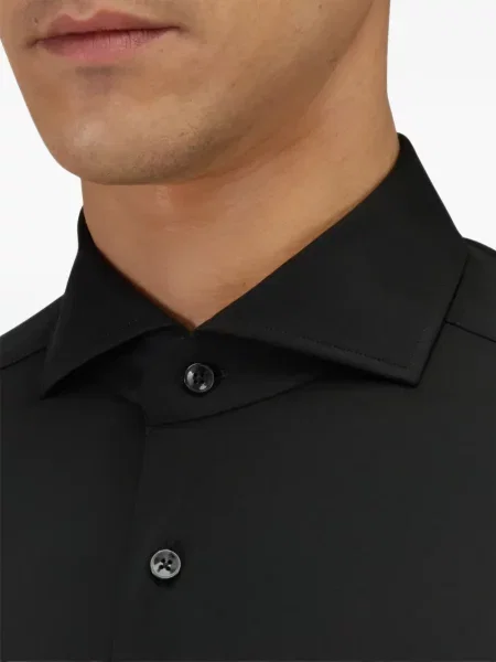 Cămașă Xacus din țesătură twill negru