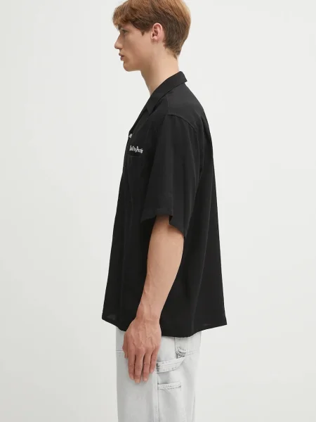 Πουκάμισο Wacko Maria SHIRT S/S μαύρο
