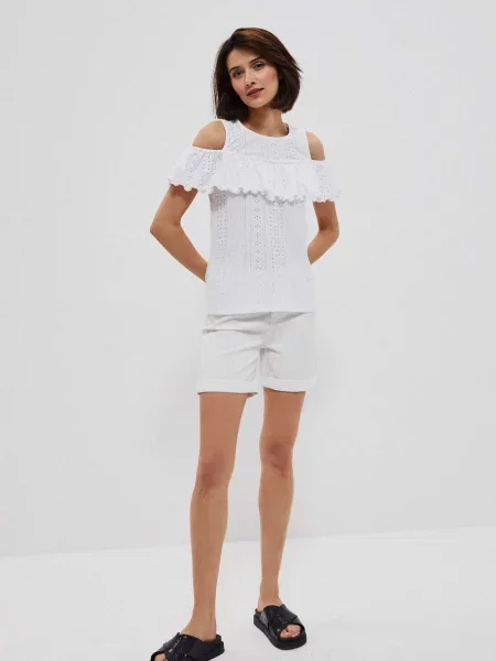 Pantaloni scurți Moodo din lyocell negru