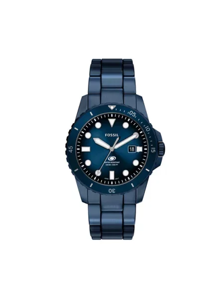 Fossil zegarek Fossil Blue granatowy