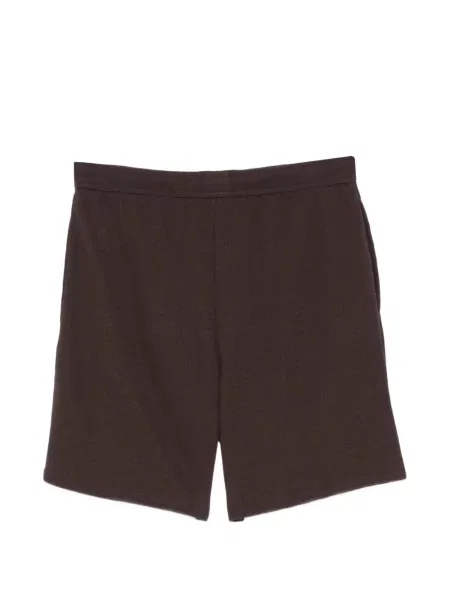 Pantaloni scurți Boss cu broderie maro
