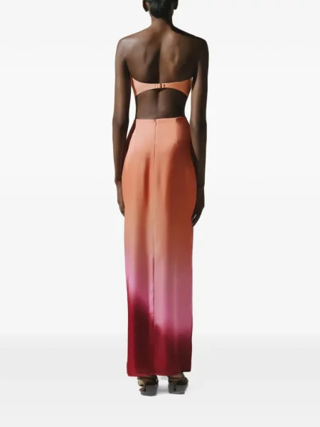Rochie maxi Baobab fără bretele portocaliu
