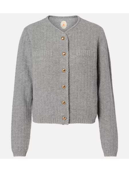 Vuneni kardigan Jardin Des Orangers siva