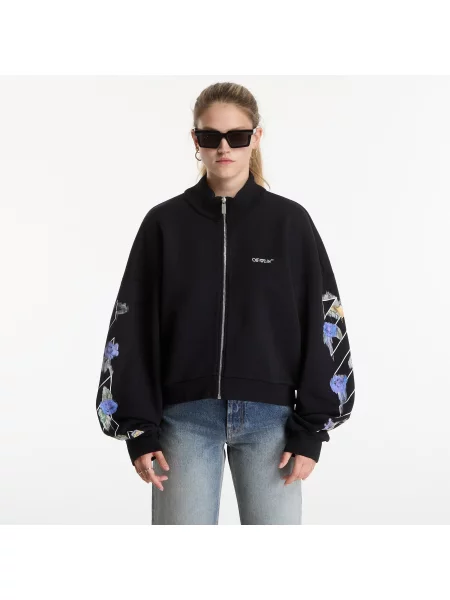 Hanorac Off-white cu model floral alb