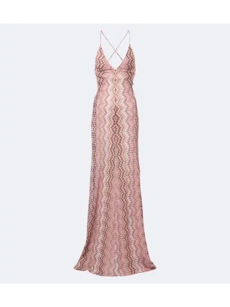 Rochie maxi Missoni roz