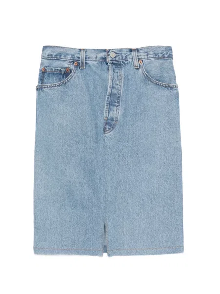 Fustă din denim Bless albastru