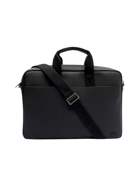 Torba na laptopa Lacoste czarna