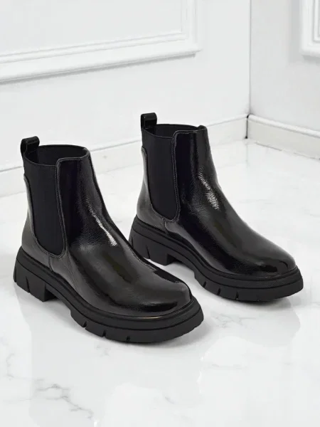 Botine chelsea Resti negru