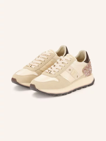 Blauer Sneakersy beige beżowe