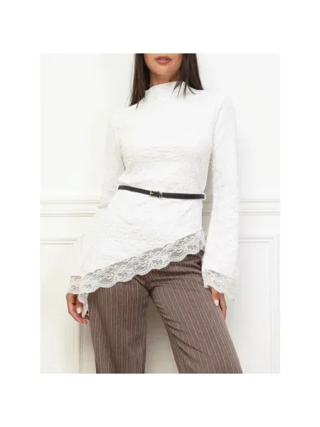 Top La Modeuse alb