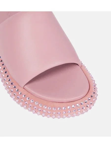 Sandale Jw Anderson din piele cu platformă roz