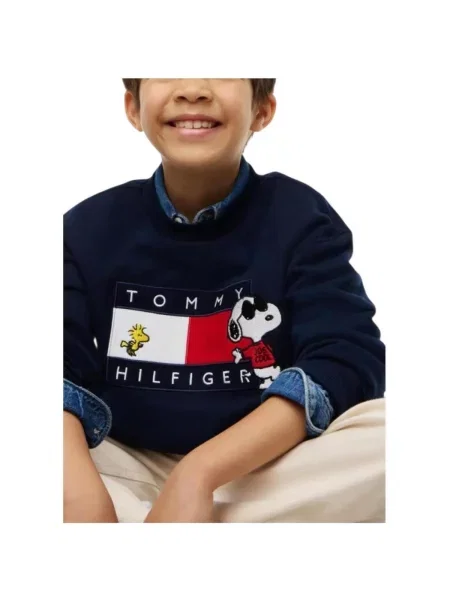 Geacă copii Tommy Hilfiger albastru