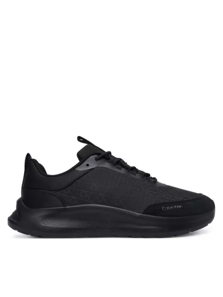 Calvin Klein Sneakers Light Eva Runn Laceup Aop negru