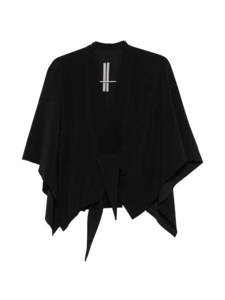 Bluză Rick Owens cu decolteu în V negru