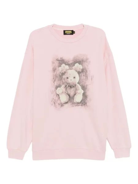 Mała mały bluza Mini Cream z nadrukiem różowa