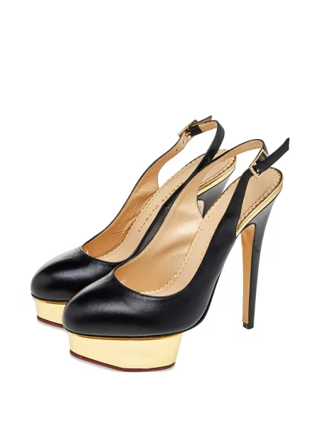 Pantofi cu toc Charlotte Olympia cu platformă negru