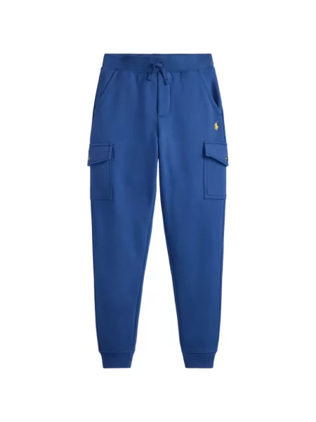 Spodnie cargo dziecięce Polo Ralph Lauren niebieskie