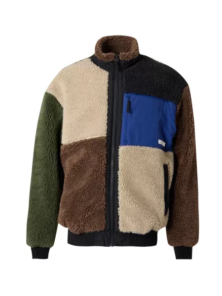 ELEMENT Jachetă fleece ecru / albastru / maro / metalic gri