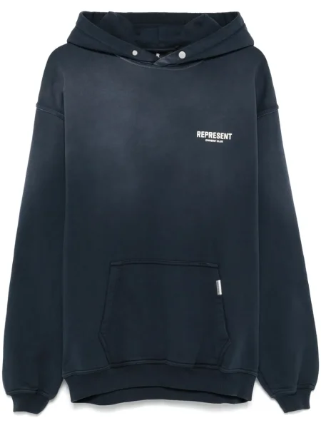 Hanorac cu glugă Represent albastru