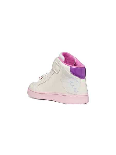 Sneakersy Geox J Eclyper Girl D bílá