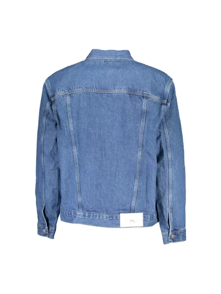 Kurtka Calvin Klein elegancka niebieska