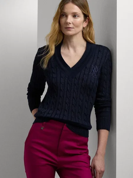 Lauren Ralph Lauren pulover pentru femei cu albastru